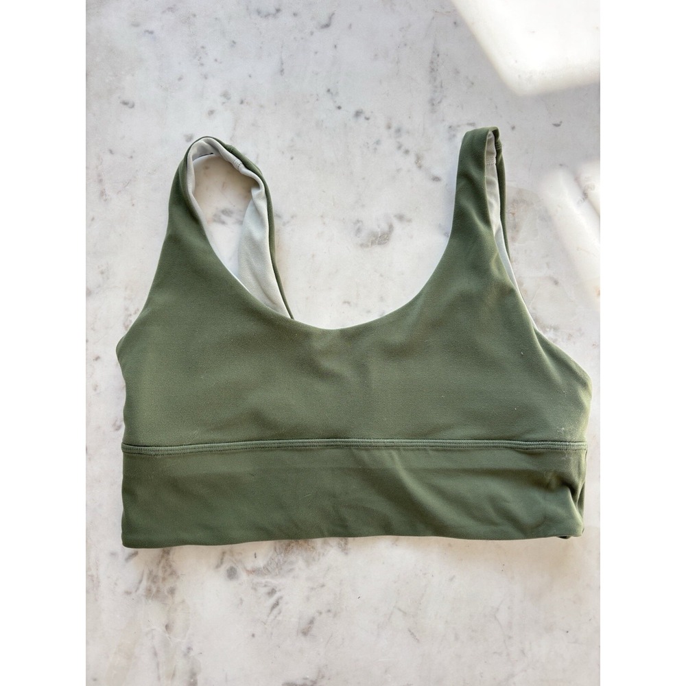 Lululemon Align™ Reversible Bra Light Support, Sage Olive Green Size 10